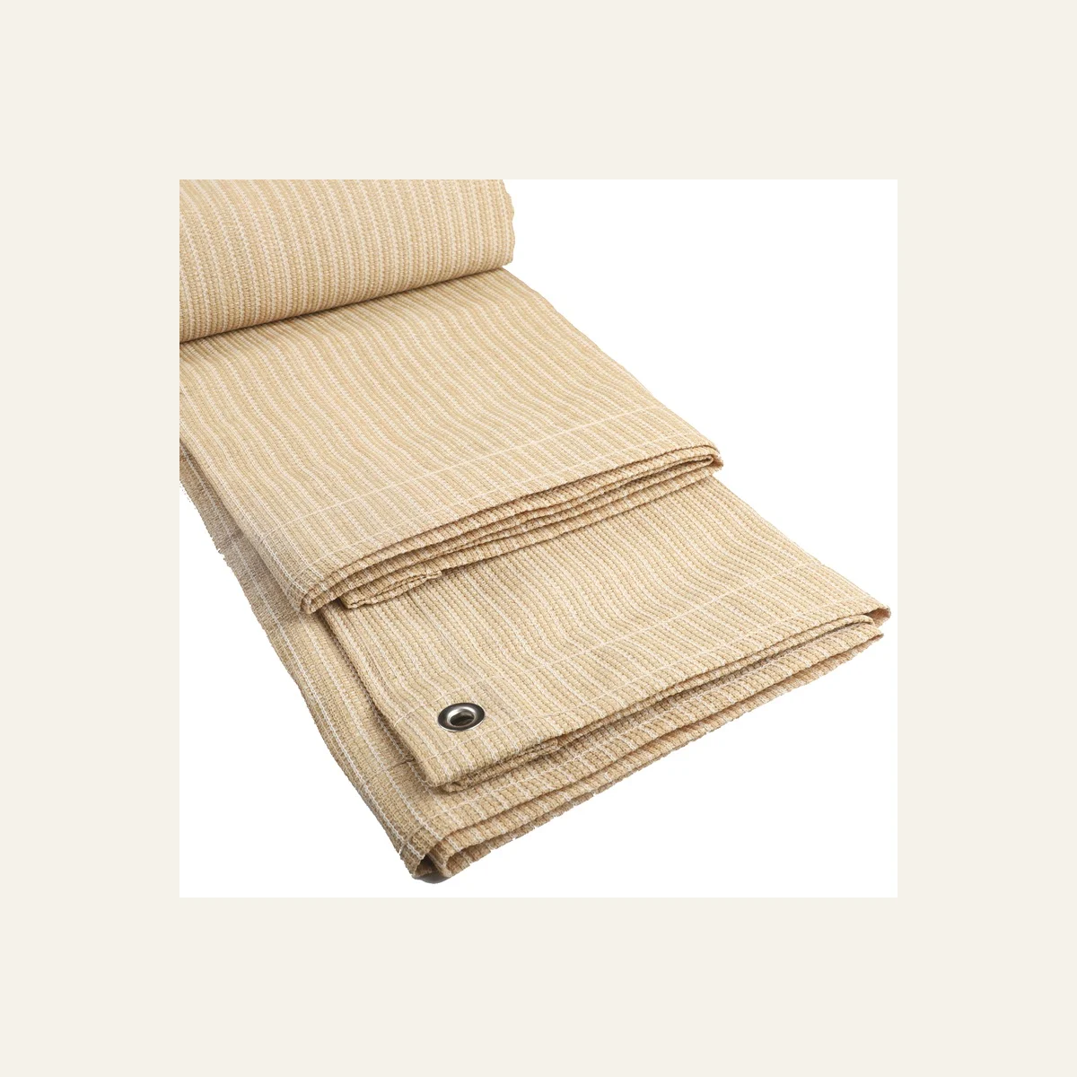 260GSM Thicken 96% Anti UV Beige HDPE Sun Shade Net Outdoor Pergolas Canopy Balcony Safety Privacy Screen Mesh With Brass Rings